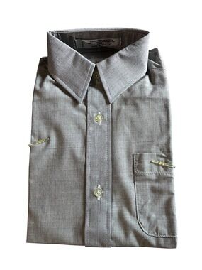 Van Heusen Gray Kid’s Dress Shirt - Point Collar Button-Up